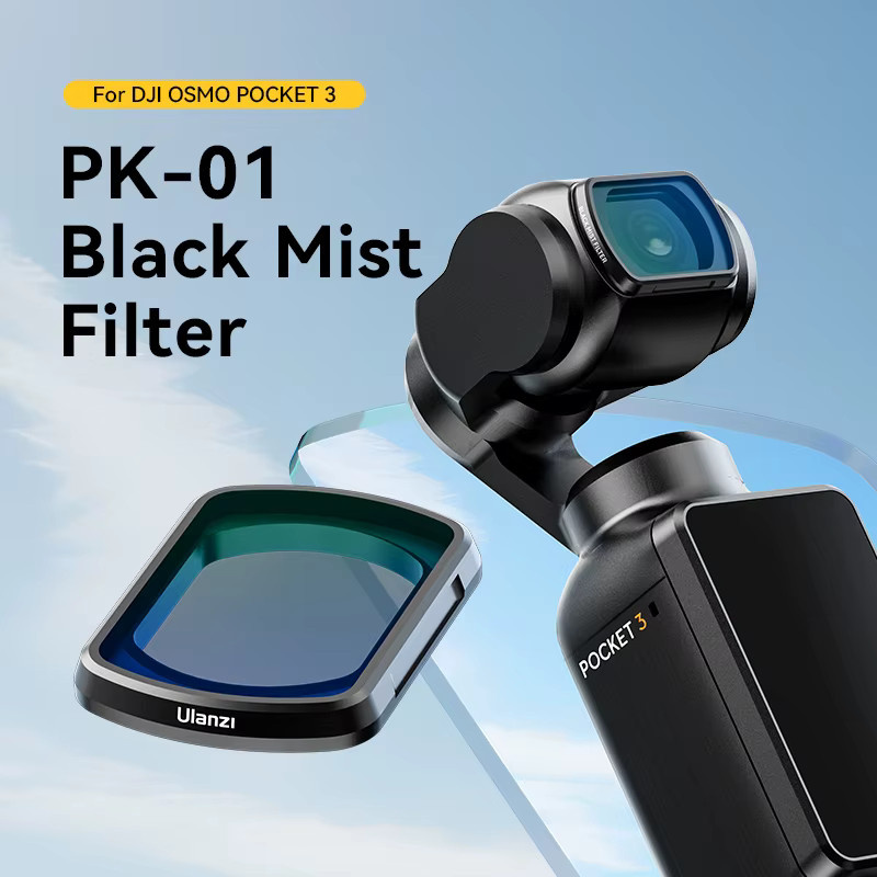 Ulanzi PK-01 Nebelfilter aus optischem Glas in Schwarz für DJI Osmo Pocket 3 - Bild 2