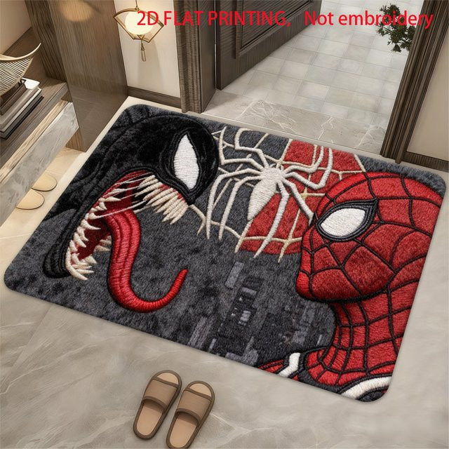 MARVEL Spider-Man Teppich von BEAST KINGDOM, rutschfester Flanellteppich mit Kinder-Motiv in Multicolour für Wohnzimmer und Schlafzimmer - Bild 1
