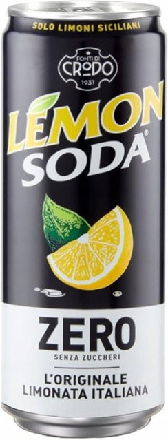 Fondi Di Crodo, Limonade, Lemon Soda Zero, Zitrone, 0,33 l - Bild 1