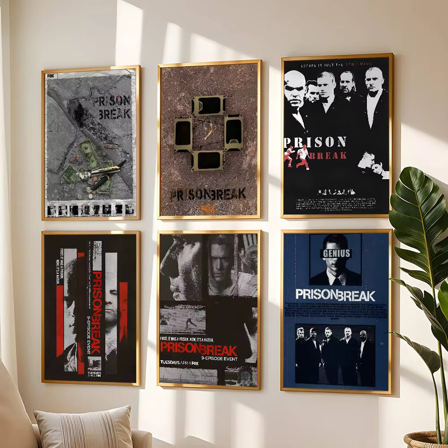Prison Break Classic TV-Serie Wandbild als selbstklebender wasserfester Aufkleber für deine Raumdekoration - Bild 4