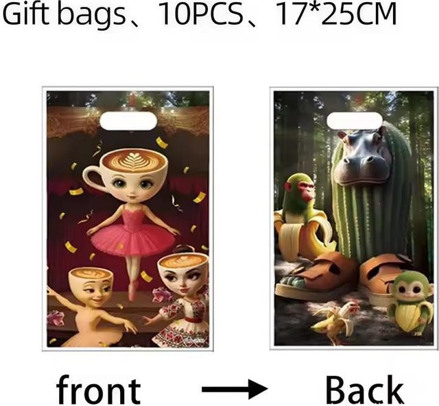 Discover Intime Geschenkbeutel für Kinder und Babypartys, Mehrfarbig, 10 oder 30 Stück aus Kunststoff - Bild 1