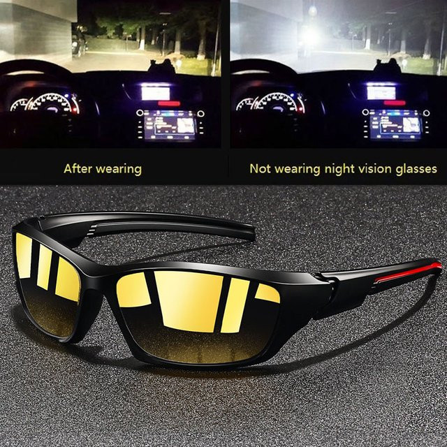 WSZ Nachtsichtbrille, Unisex, Vollrand, Schwarz, Kunststoff - Bild 1