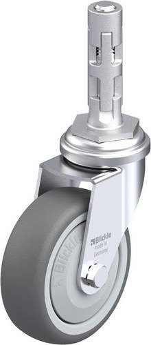 Blickle LRA-PATH 75KF-E01 Lenkrolle in Grau, Rad-Durchmesser: 75 mm, Tragfähigkeit: 75 kg, Material: Stahl und Kunststoff, verzinkt - Bild 1