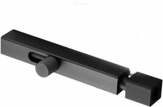 Nexstep Tragbarer Türriegel als Diebstahlschutz und Sicherheits-Türschloss aus Aluminiumlegierung in Schwarz, 3/4 Zoll - Bild 1