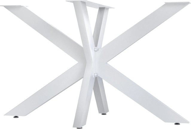 DELUKE Tischgestell THORN aus Metall in Weiß mit industrieller Optik, B/T/H: 120 x 71 x 68 cm - Bild 1