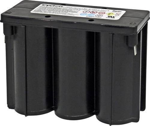 EnerSys Hawker Cyclon E 0859-0012 Bleiakku 6V 8Ah Blei-Vlies AGM Schwarz mit Flachstecker 6.35mm B/H/T: 139 x 102 x 54 mm - Bild 1