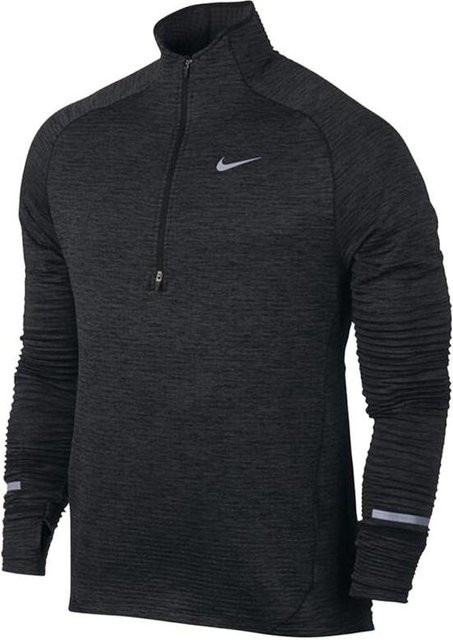 Nike Langarm T-Shirt Herren, Schwarz Grau - Bild 1