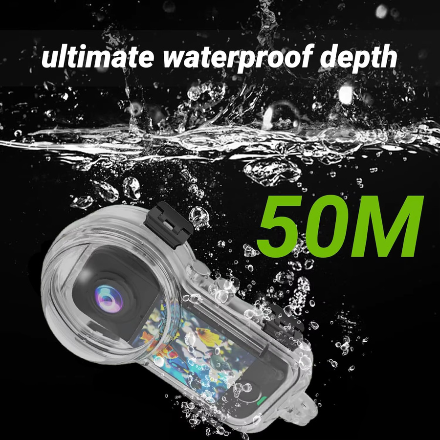 Insta360 X4 Air Wasserdichte Schutzhülle in Transparent für Panorama-Sportkameras bis 50 m Tiefe - Bild 2