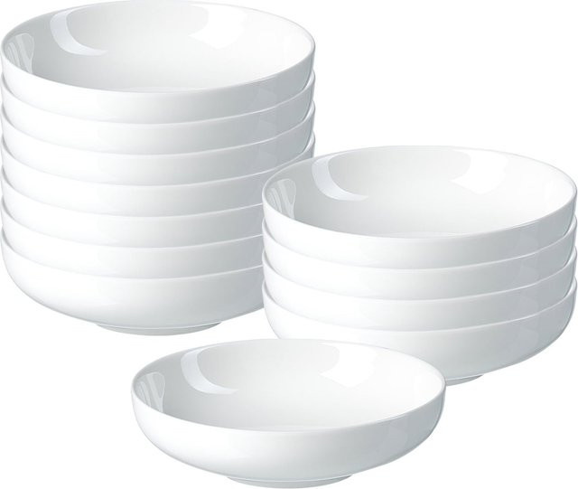 Ritzenhoff & Breker Beilagenschalen Skagen aus Porzellan, Weiß, 12er Set, Durchmesser: 11,5 cm - Bild 1