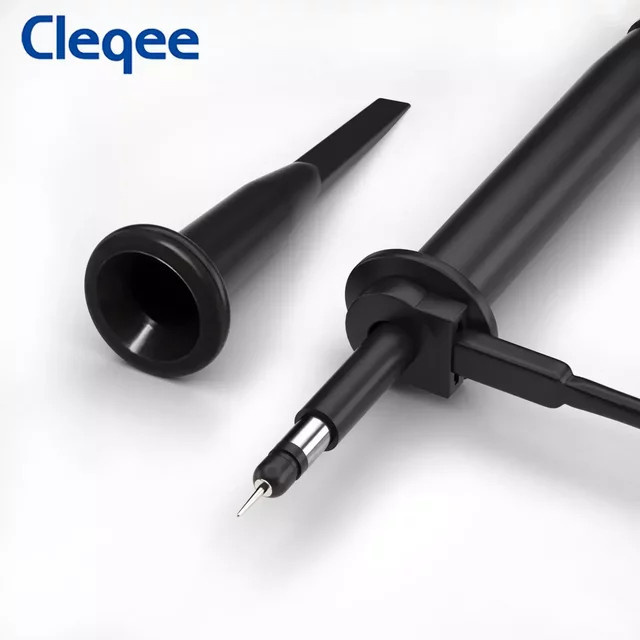 Cleqee P4100 Hochspannungs-Oszilloskop-Sonde 100:1 mit 100MHz und 2KV, BNC-Anschluss, Schwarz - Bild 1