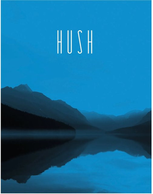 Komar Wandbild Word Lake Blue, Poster auf Fotopapier, Breite: 40 cm, Höhe: 50 cm - Bild 1