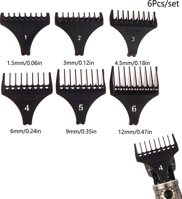 HNKMP 6-teiliges Set Haarschneider Aufsätze, Unisex - Bild 1