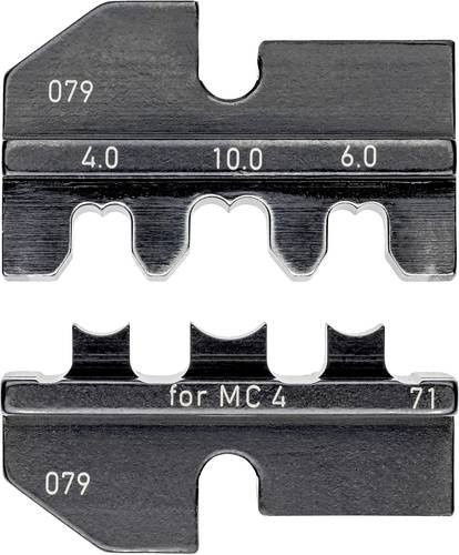 Knipex Crimpeinsatz für Solar-Steckverbinder MC4, geeignet für 4 bis 10 mm², Farbe: Schwarz - Bild 1