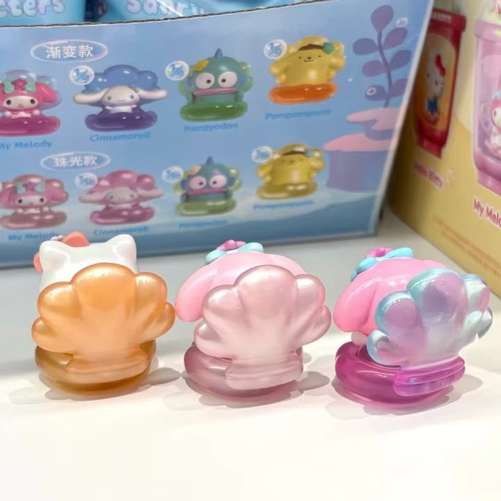 Moetch Sanrio Charaktere Perlenmuschel-Serie Hello Kitty und Kuromi Mystery Blind Bag Sammelfiguren Multicolor - Bild 2
