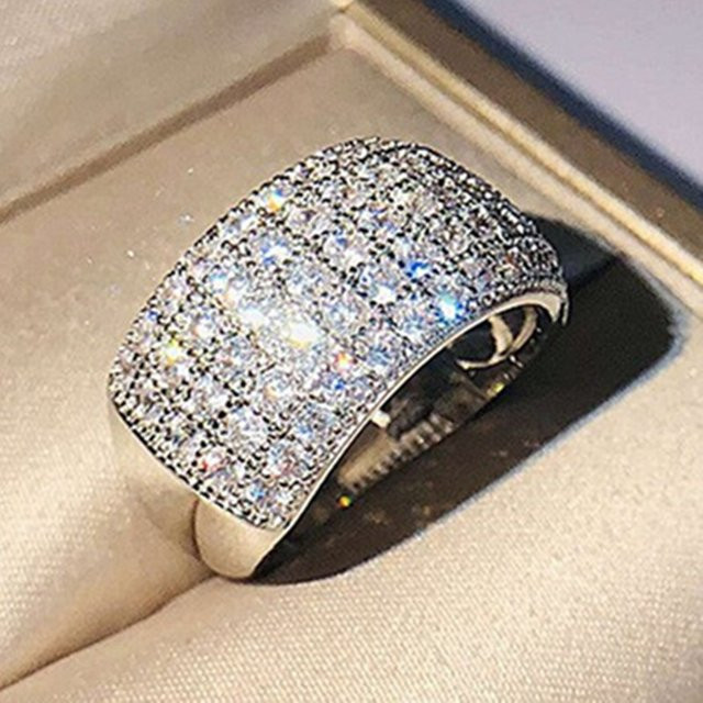 Huitan Ring, Silber, Zirkonia, Damen - Bild 1