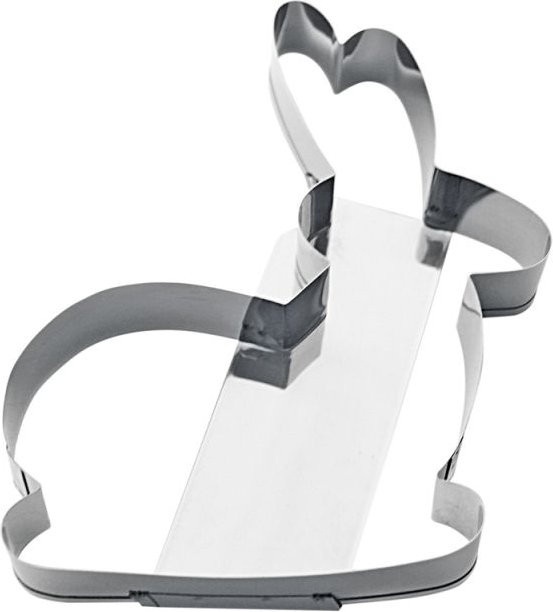Schneider Ausstecher Herz aus Edelstahl in Silber, L: 20 cm, B: 17 cm, H: 3 cm - Bild 1
