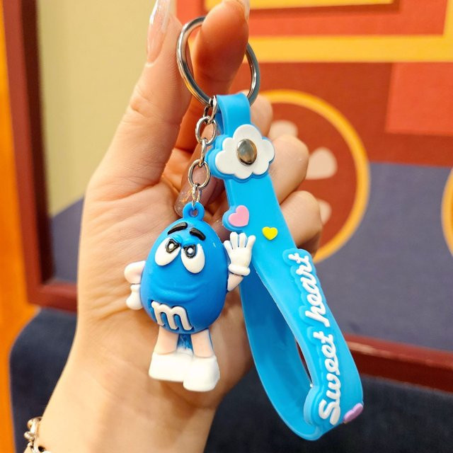 Artily Schlüsselanhänger Kakaobohne, Silikon, blau, Kinder - Bild 1