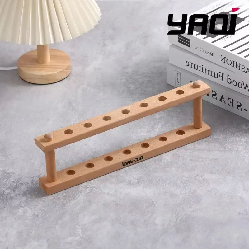 YAQi Rasiererhalter aus Buchenholz, braun - Bild 3