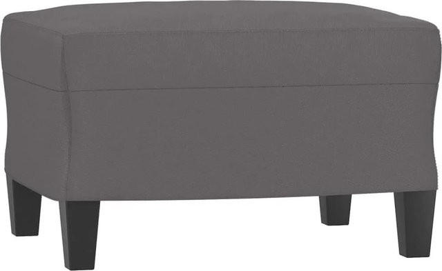 vidaXL Fußhocker Grau aus Kunstleder mit Holzrahmen B/T/H: 60 x 50 x 41 cm - Bild 1