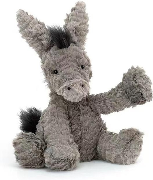 Toys-Glory Fourall Esel, Plüschtier, Grau, ab 14 Jahren - Bild 1