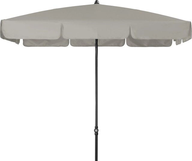 Doppler Balkonschirm Hellgrau mit Knickfunktion, B/H: 115 x 188 cm - Bild 1