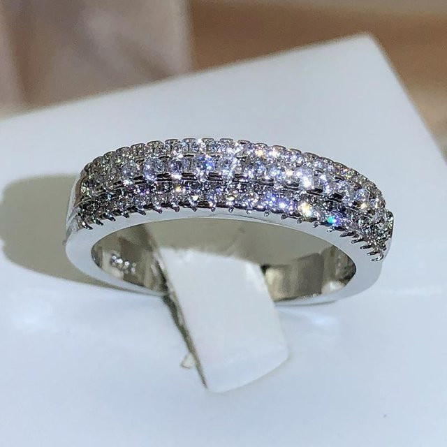 YIRAN Ring, Zirkonia, Silber, Damen - Bild 1