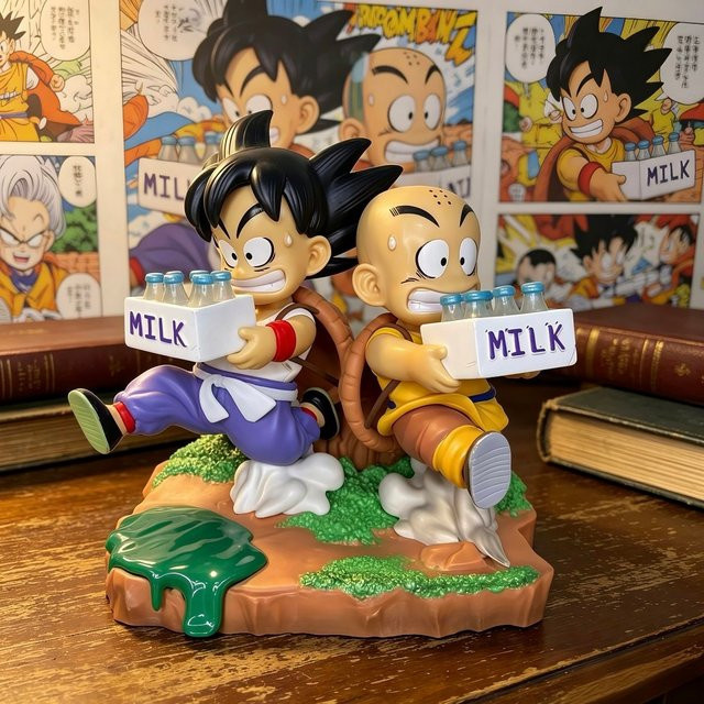Dragon Ball Goku Krillin Actionfiguren, PVC-Statue, 14 cm - Bild 1