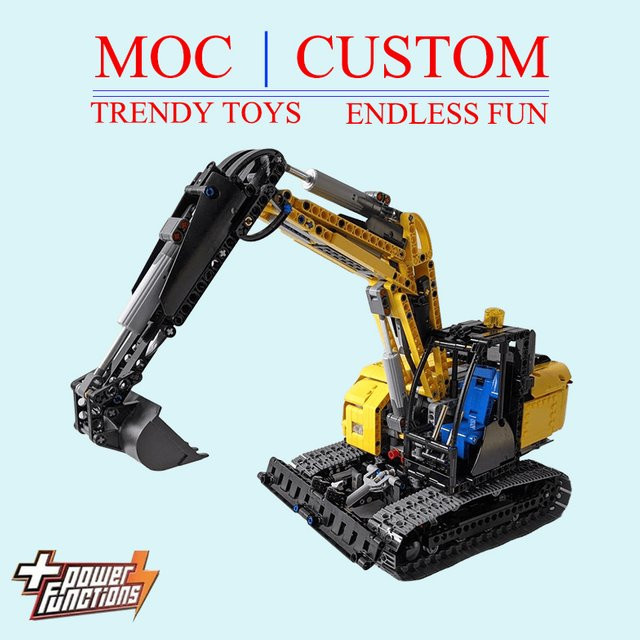 MOC Kettenbagger-Bausteinmodell, Lernspielzeug, ab 14 Jahren - Bild 1