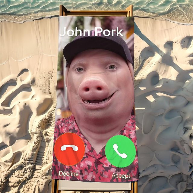 John Pork Handtuch aus Mikrofaser, bunt, B/H: 40 x 70 cm - Bild 1