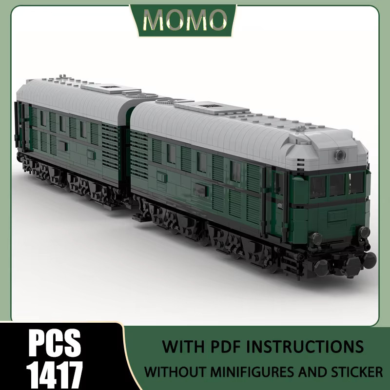 Moc DB-Baureihe V188, Eisenbahn-Zugmodell, Bausteine, Konstruktionsspielzeug - Bild 2