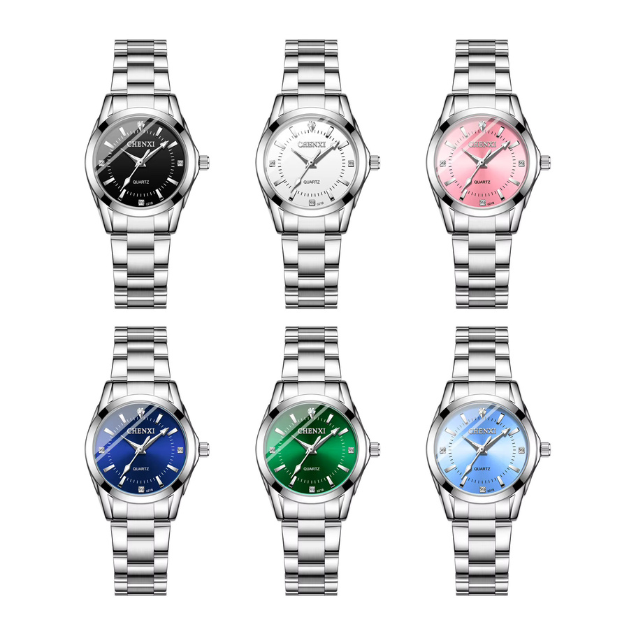 CHENXI Armbanduhr Edelstahl, Quarz, Schwarz, Damen - Bild 3