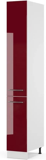 Vicco Badschrank Fame-Line Bordeaux Hochglanz Weiß B/T/H: 30 x 58 x 207 cm - Bild 1