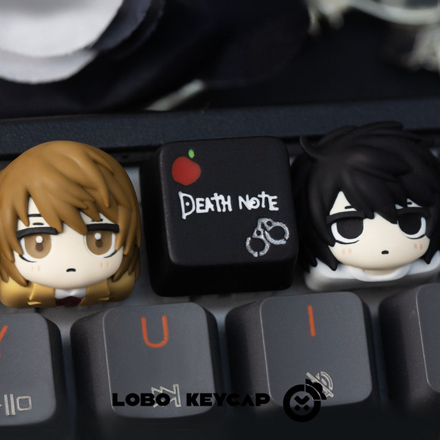Takara Tomy Death Note Anime Tastenkappen für mechanische Tastaturen mit Light Yagami und L Charakteren - Bild 1