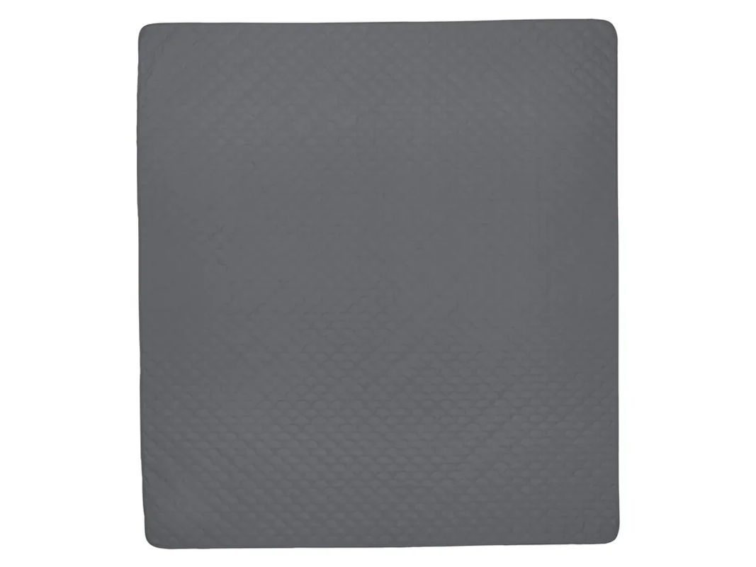 LIVARNO Tagesdecke aus recyceltem Polyester in Grau, B/B: 220 x 240 cm - Bild 4