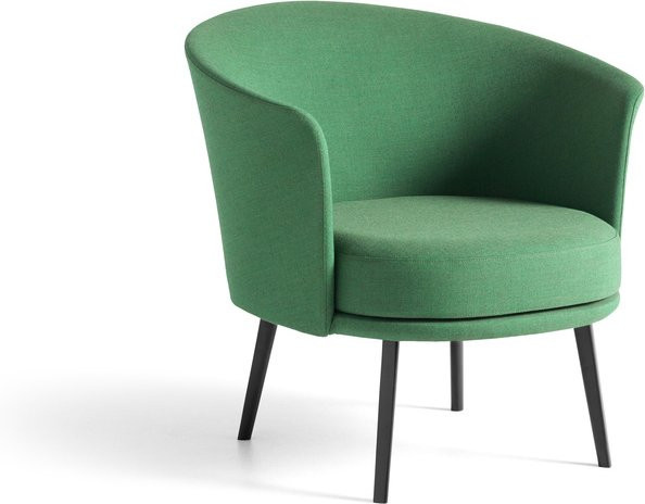 HAY Dorso Sessel drehbar in Grün mit Eiche und Stahl - Bild 1