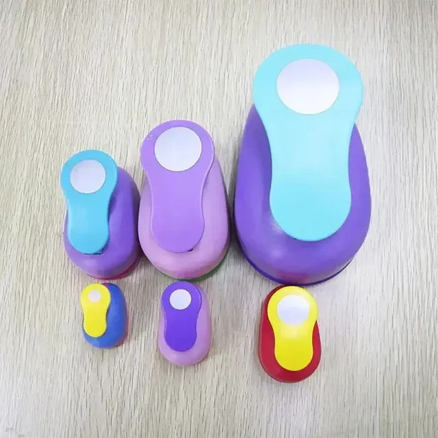 Manuelle runde Prägemaschine von luxuglow in Multicolor für DIY-Projekte mit Durchschlaggrößen 25 mm, 38 mm und 50 mm - Bild 1