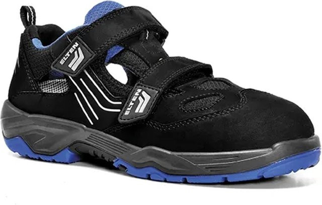 Elten Sicherheitssandale Ambition Blue Easy ESD S1 aus Leder in Blau und Schwarz, Größe 46 - Bild 1