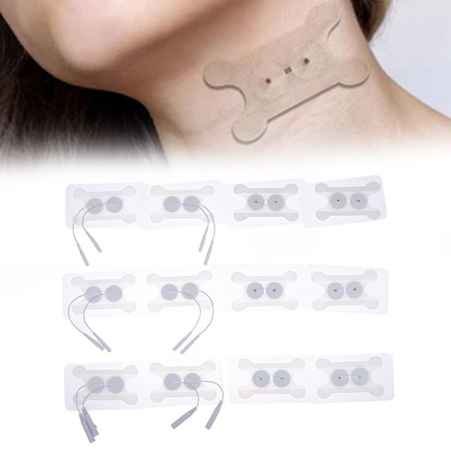 HNKMP Halselektroden-Pads Selbstklebende Elektrostimulations-Patches, Unisex - Bild 1