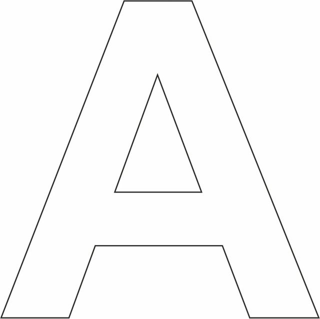 Hermann Schütz Aufkleber A in Weiß, Höhe: 10 cm - Bild 1
