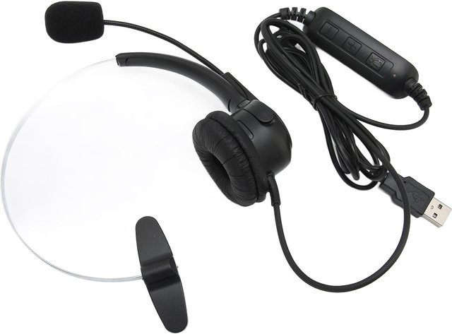 Honor USB-Headset mit Mikrofon und Geräuschunterdrückung in Schwarz - Bild 1