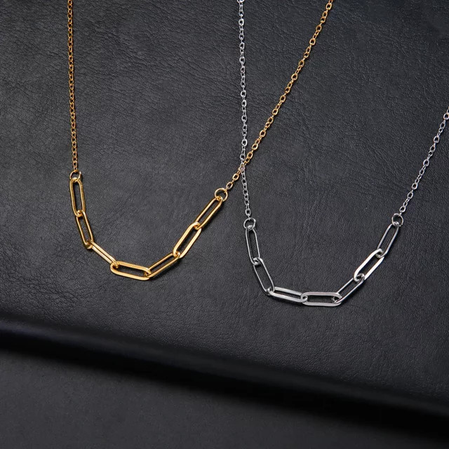 Skyrim Gliederkette Edelstahl, goldfarben, Damen - Bild 1
