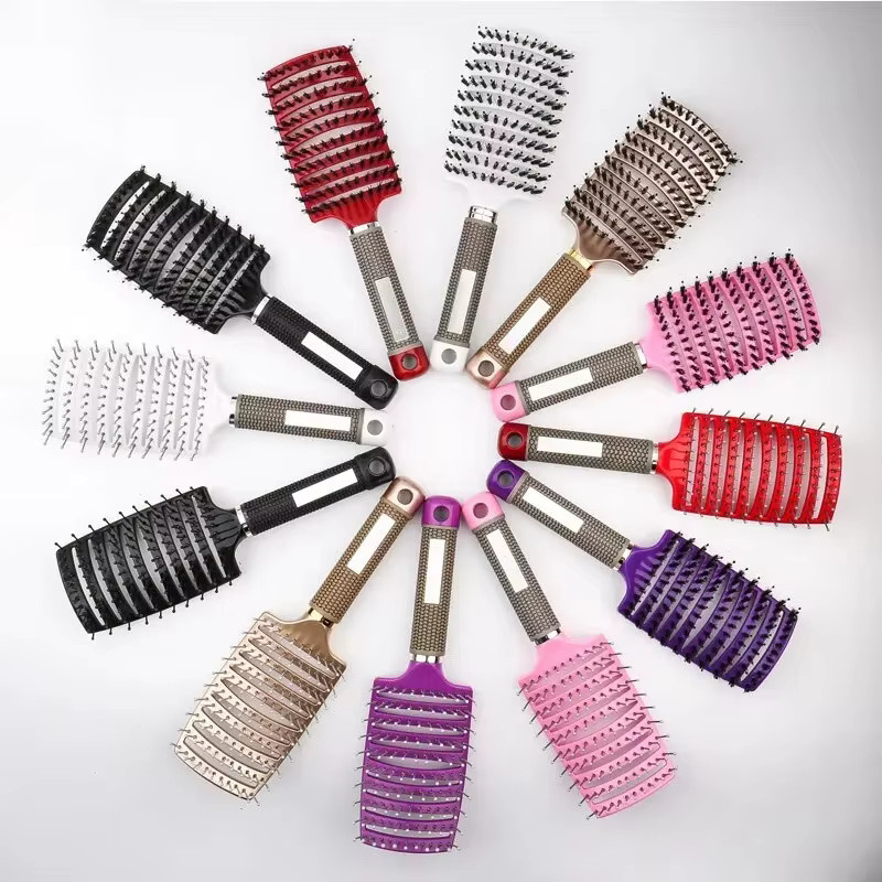 Anti-statische Haarbürste für lockiges Haar, Damen, Nylon - Bild 4