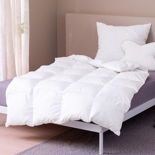 NKD Steppbett mit Feder- und Daunenfüllung in Weiß, B/T: 135 x 200 cm - Bild 1
