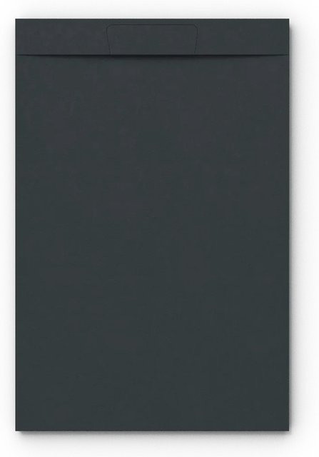 Stano Duschwanne Vortex aus Mineralguss, rechteckig, Anthrazit, B/T: 70 x 160 cm - Bild 1