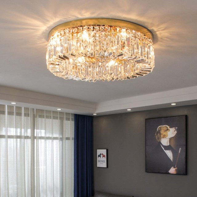 Moderne LED-Kristall-Pendelleuchte von TAONUANSHU in Gold oder Chrom für Esszimmer und Schlafzimmer - Bild 1