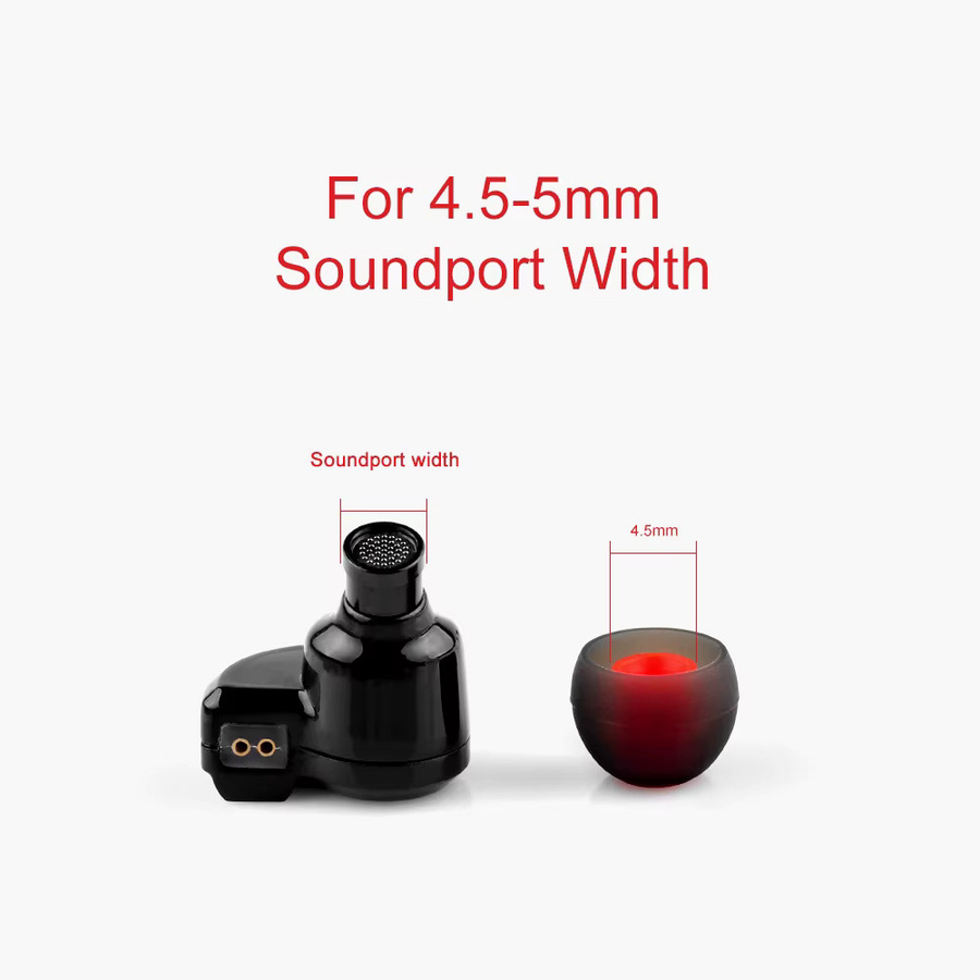 KZ TRN QKZ In-Ear Ohrstöpsel mit Memory-Schaum Hüllen, 6 Stück, Weiß - Bild 2