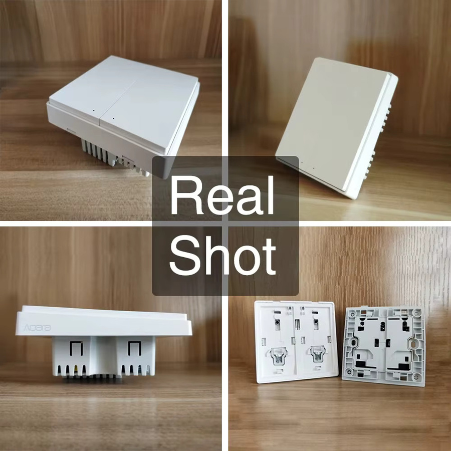 Aqara D1 Smart Wand Schalter ZigBee Drahtlose Lichtsteuerung in Weiß für Mi Home und HomeKit ohne Neutralleiter - Bild 2
