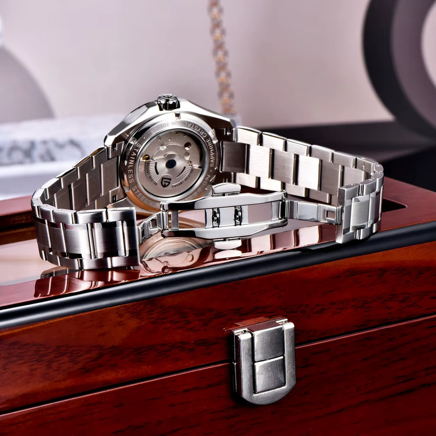 PAGANI DESIGN Armbanduhr GMT, Automatik, Edelstahl, 39 mm, Weiß, Herren - Bild 4