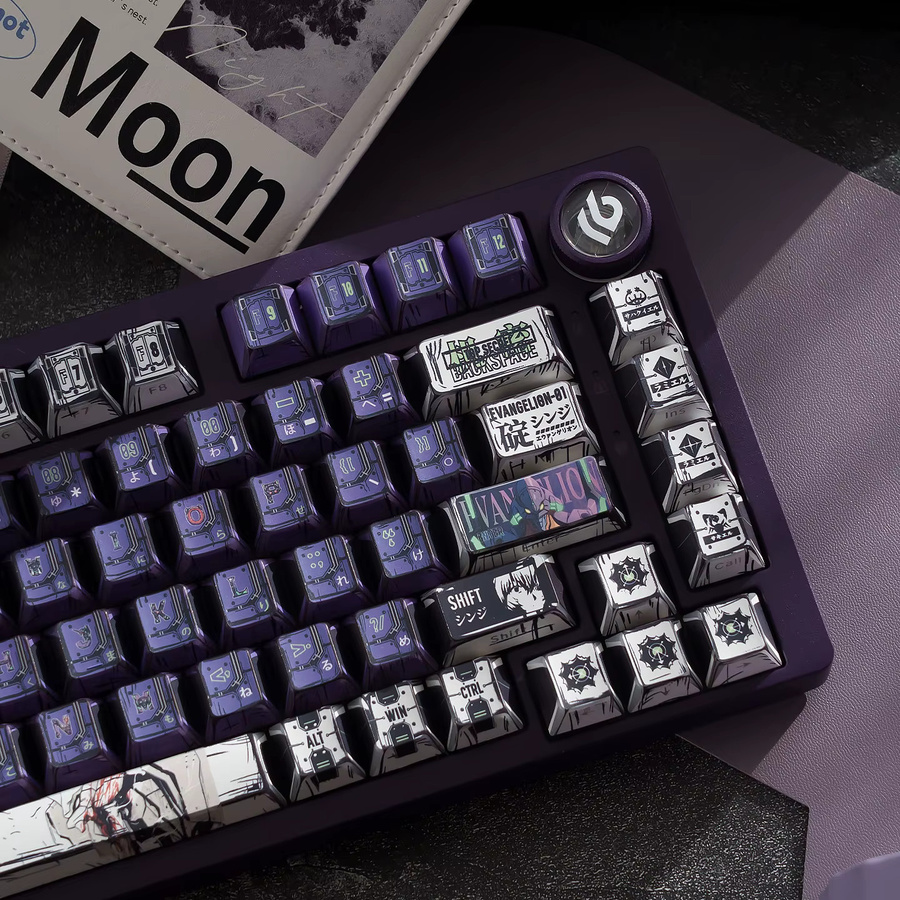 Taptempo GMK-Tastenkappen Made68, Dye-Sub Cherry PBT Tastenkappen mit seitlichem Druck für mechanische MX-Tastaturen, Anime Design, hintergrundbeleuchtet - Bild 2