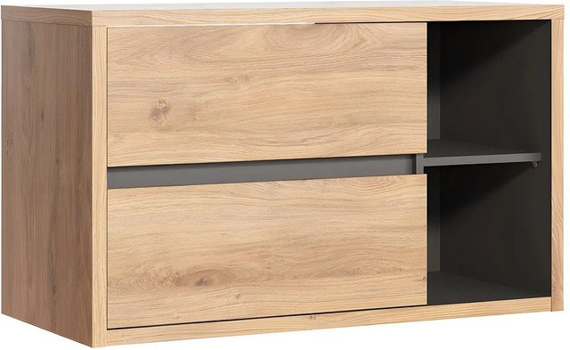 Waschbeckenunterschrank Purnal für dein Badezimmer in Naturfarben Hell, Beige/Braun, Breite: 100 cm - Bild 1